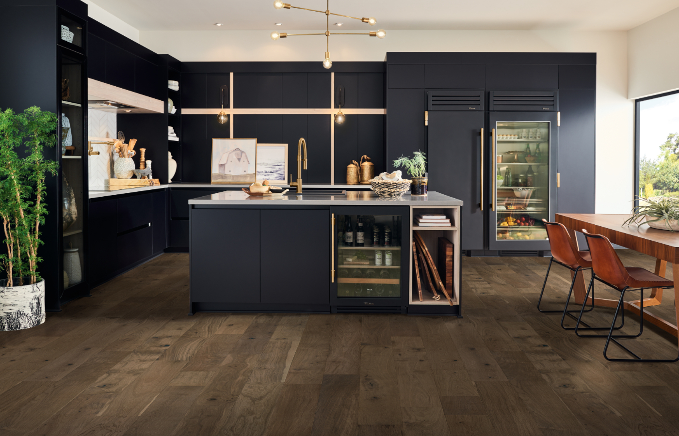 wood flooring installation in Lansing & Okemos, MI kitchen